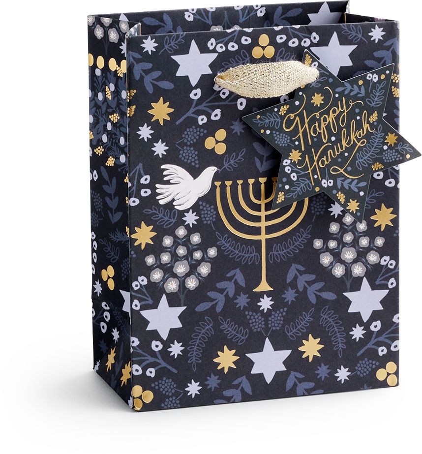 Rifle Paper Co. Hanukkah Floral Small Gift Bag