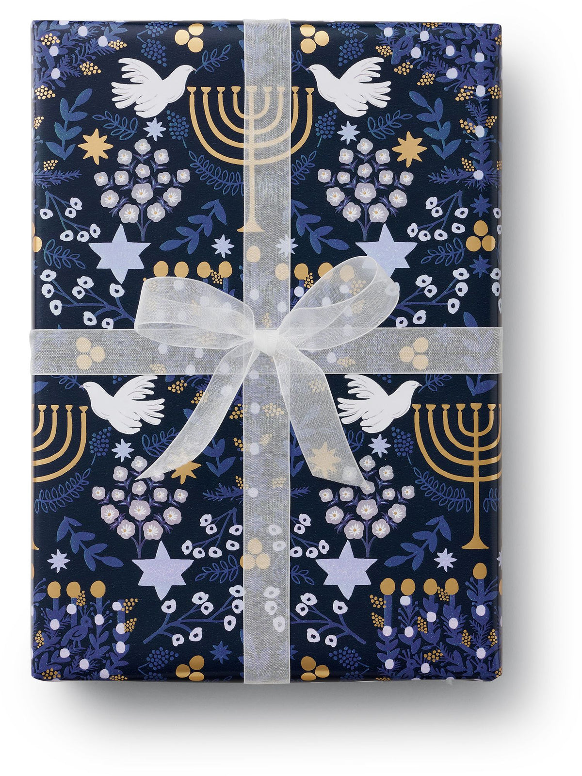 Rifle Paper Co. Hanukkah Floral Wrapping Paper