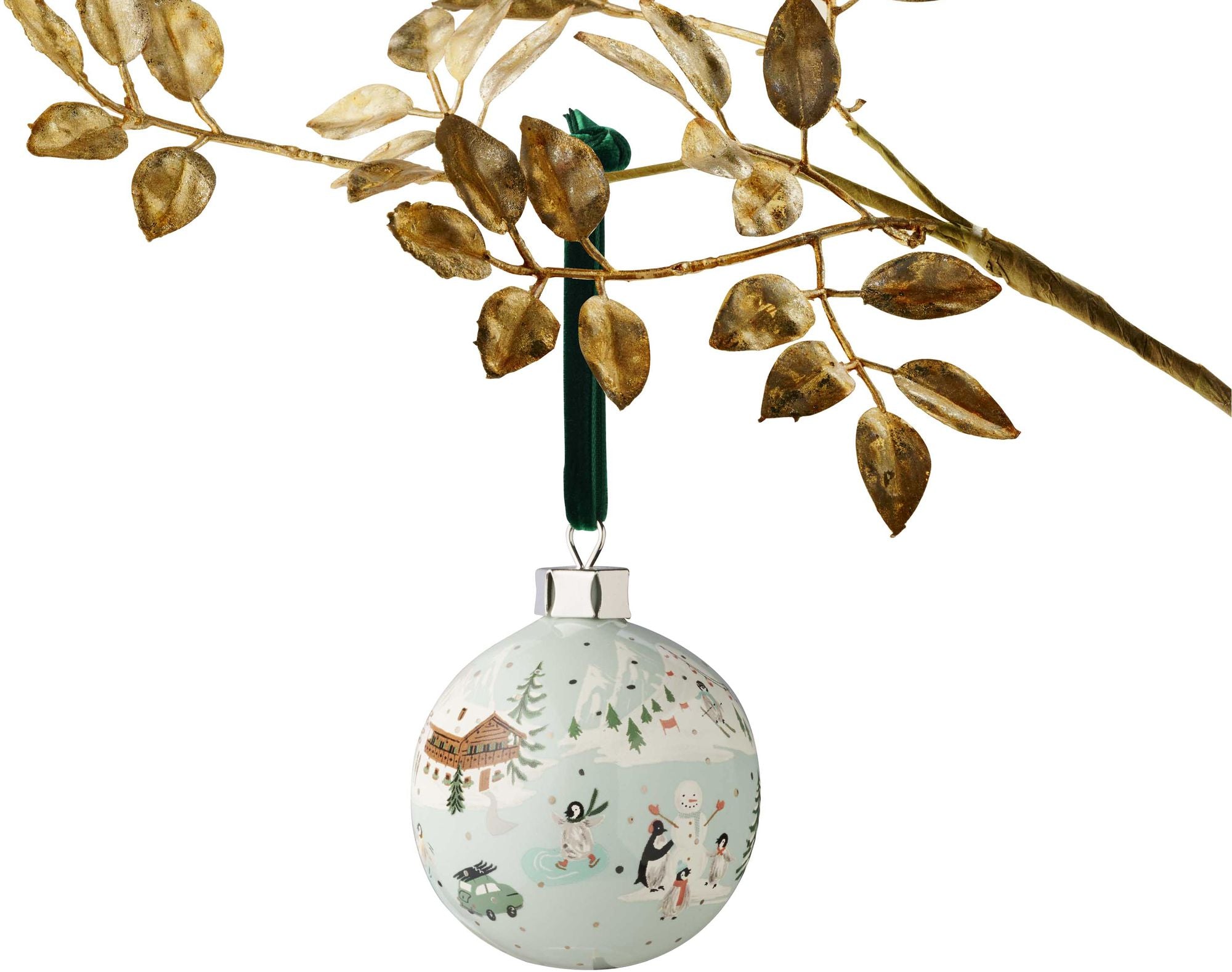 Penguin Village Porcelain Ornament