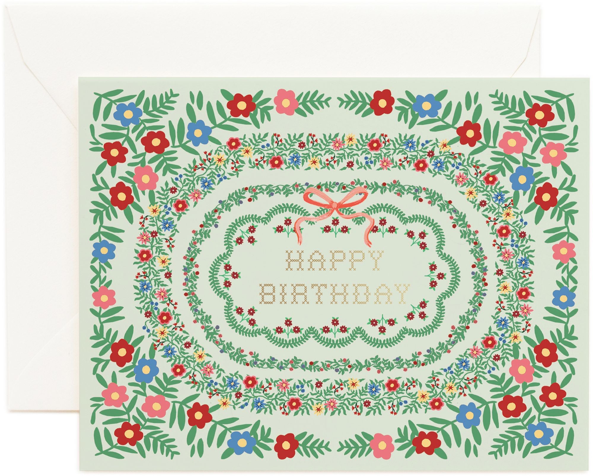 Rosette Birthday Card