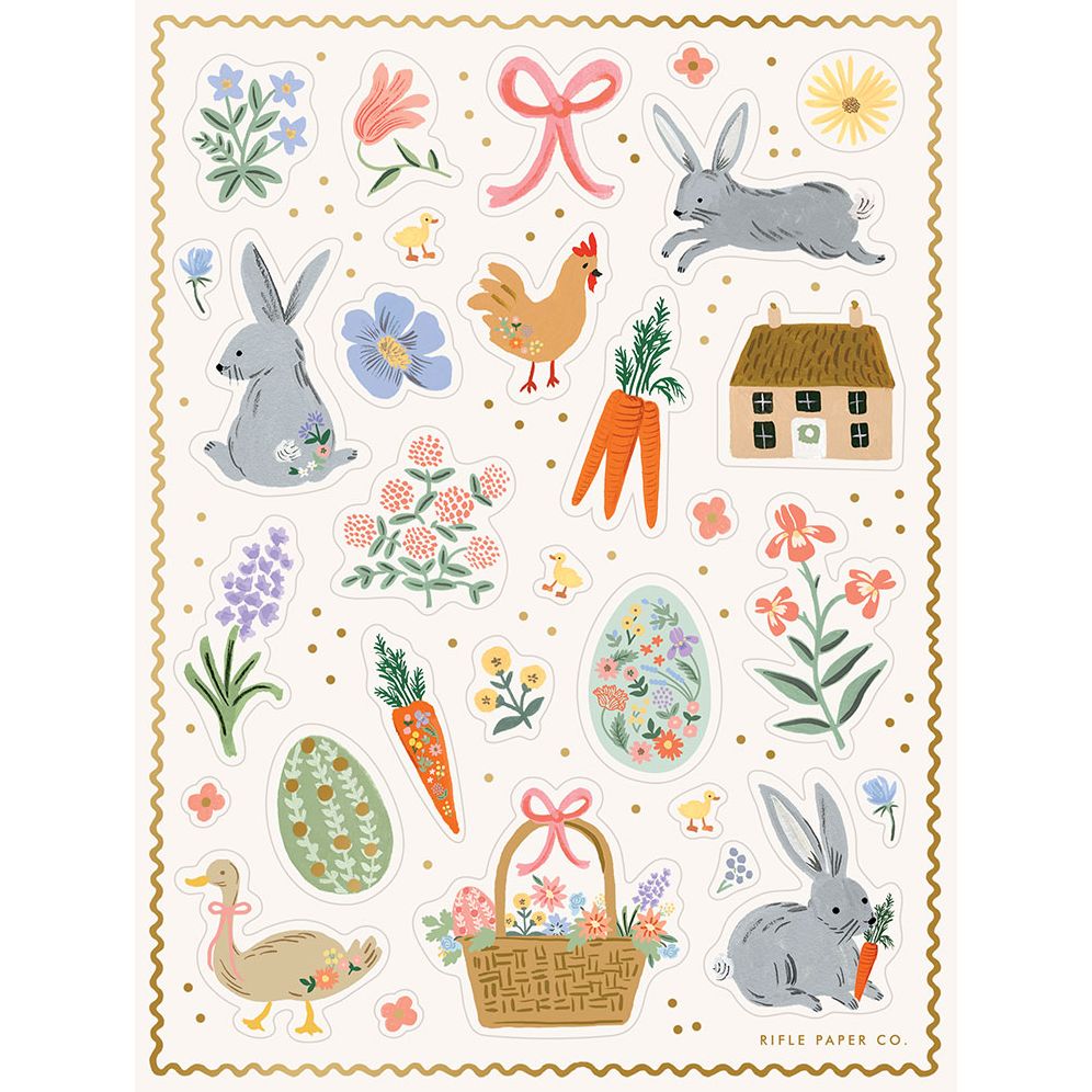 Spring Farm Sticker Set