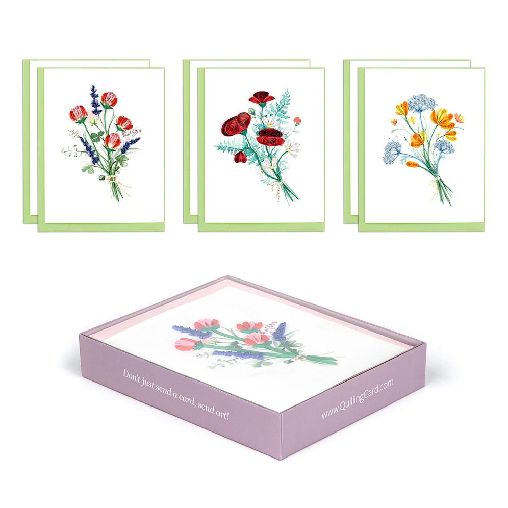 Quilling Wildflowers Stationery Set