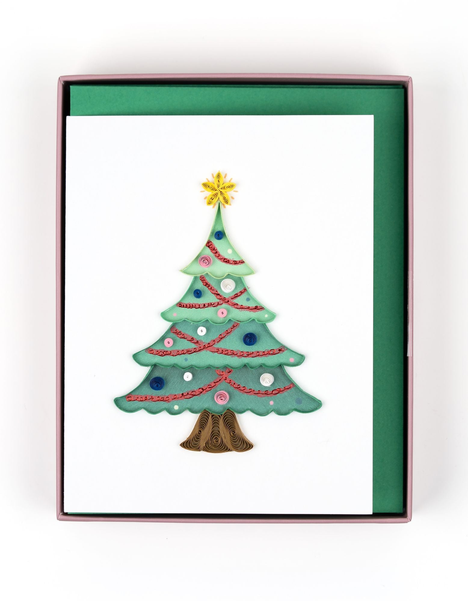 Quilling Christmas Tree Assorted Boxed Set of 6