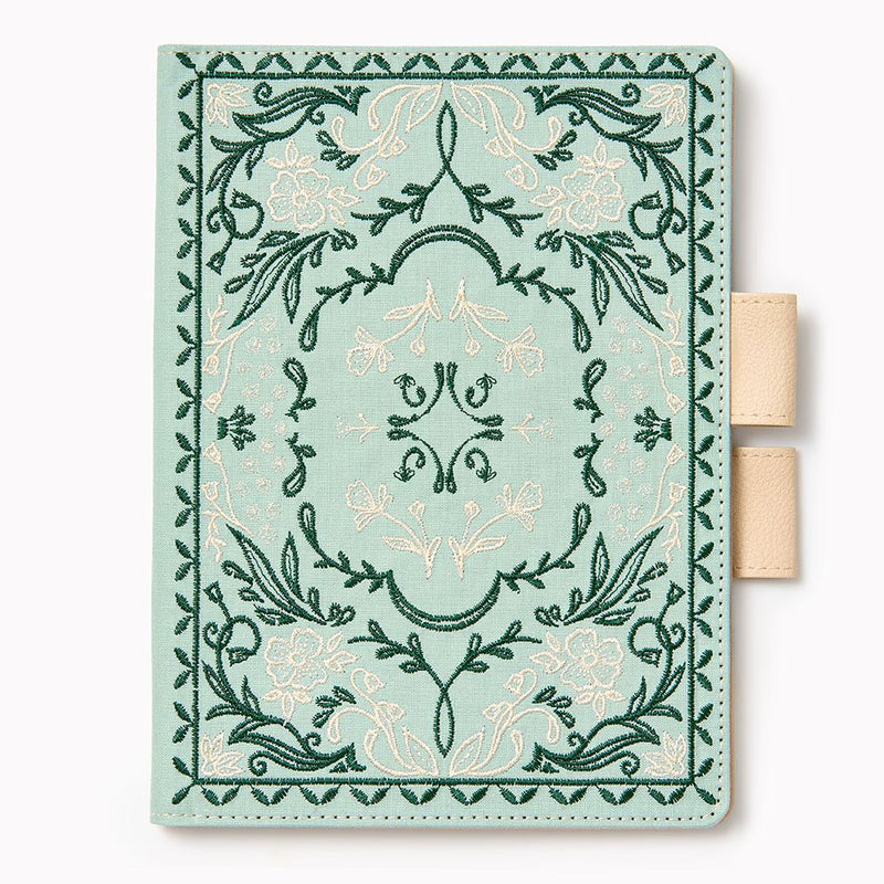 Paper Source A5 Folk Floral Bookcloth Journal Cover with Pen Loop Clos ...