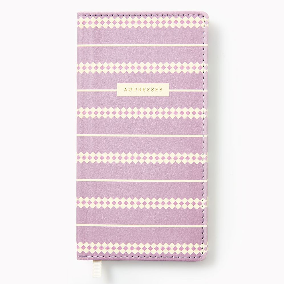 Wisteria Dots Paper Wasp Slim Address Book