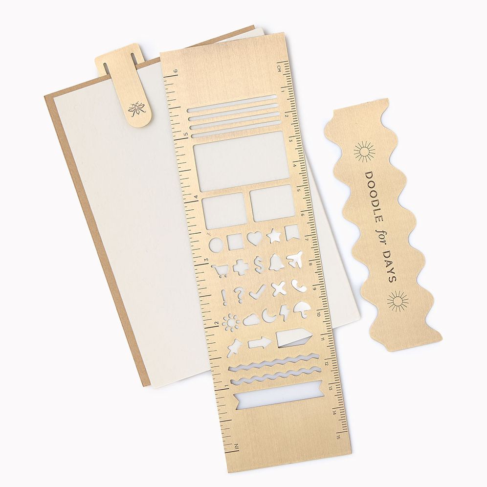 Chocolate Paper Wasp Brass Desktop Tool Set