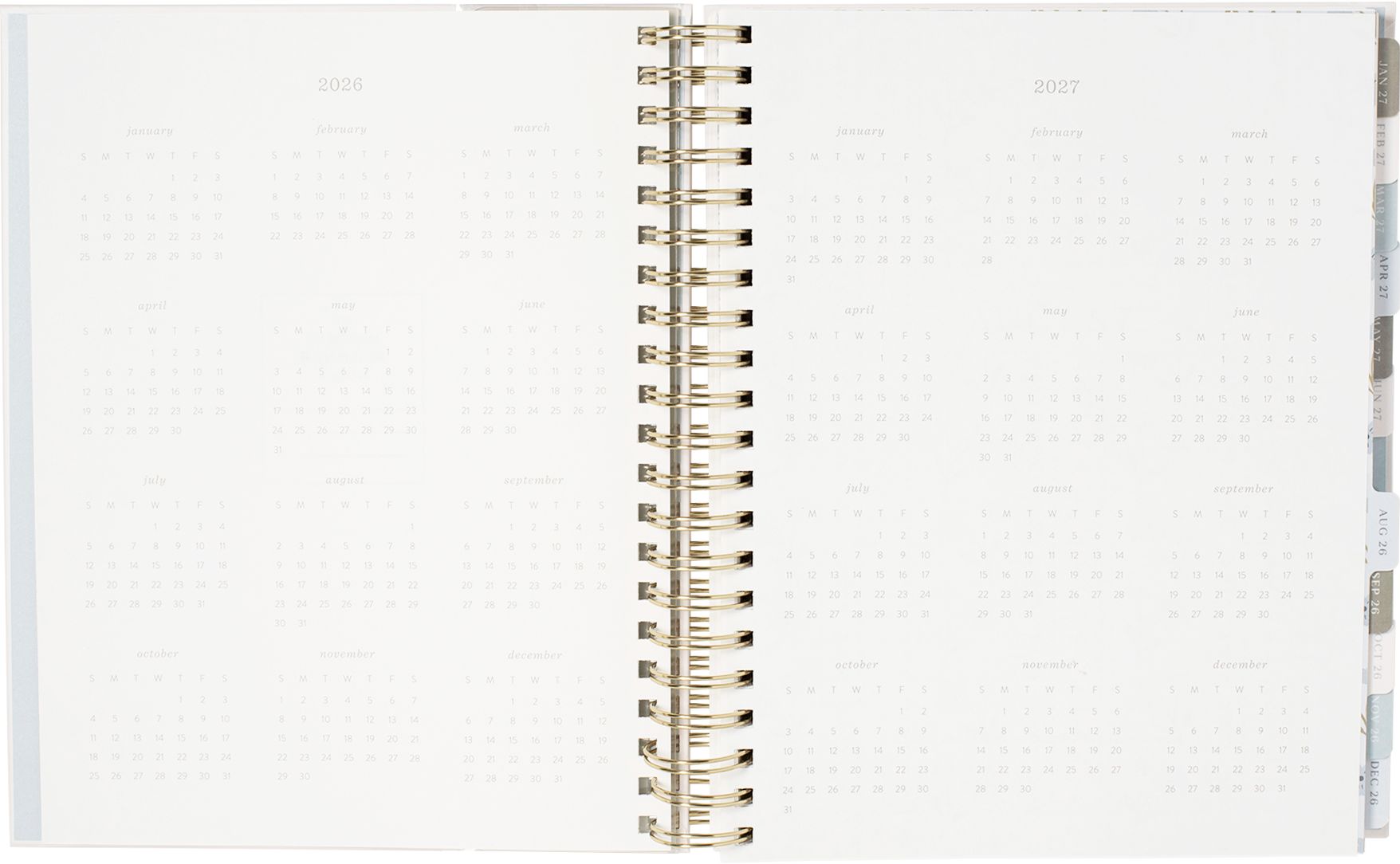 2026-2027 Rosemary Frame Weekly Desk Planner