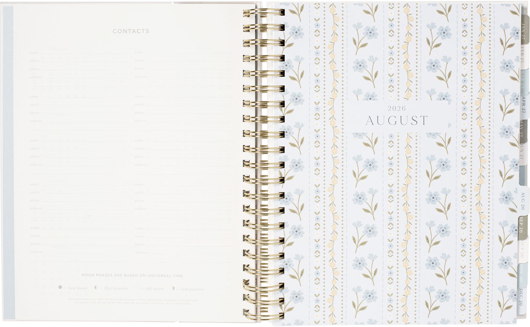 2026-2027 Rosemary Frame Weekly Desk Planner | Paper Source