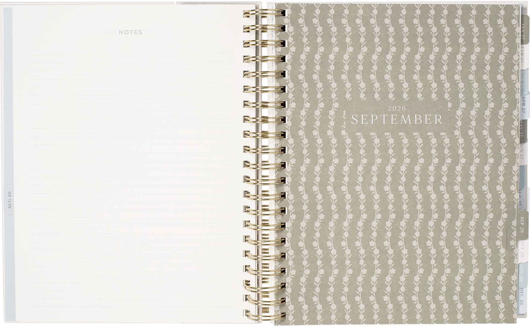 2026-2027 Rosemary Frame Weekly Desk Planner | Paper Source