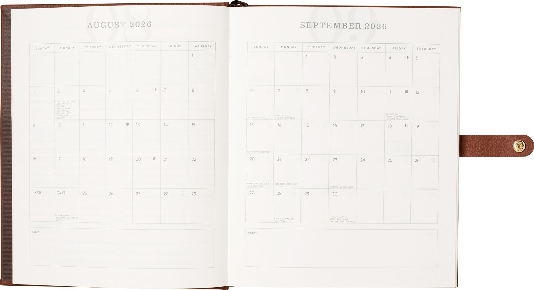 2026-2027 Antique Frame Weekly Desk Planner