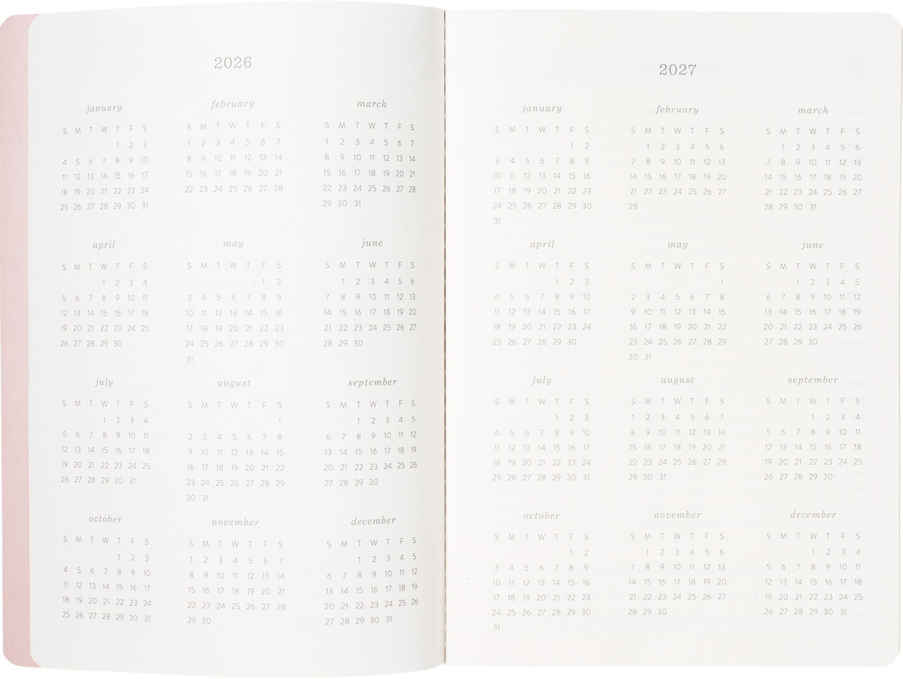 2026-2027 Libby Toile Monthly Desk Planner