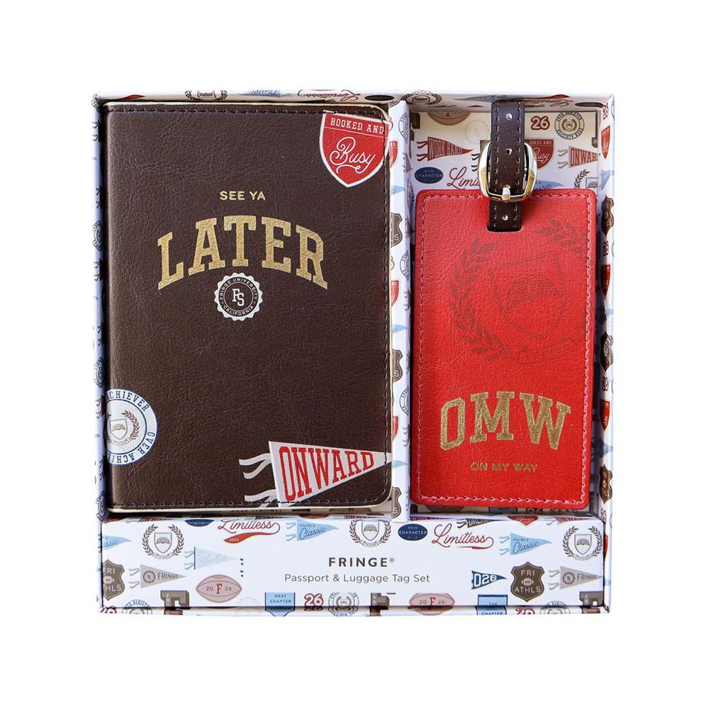 On My Way Luggage Tag & Passport Holder