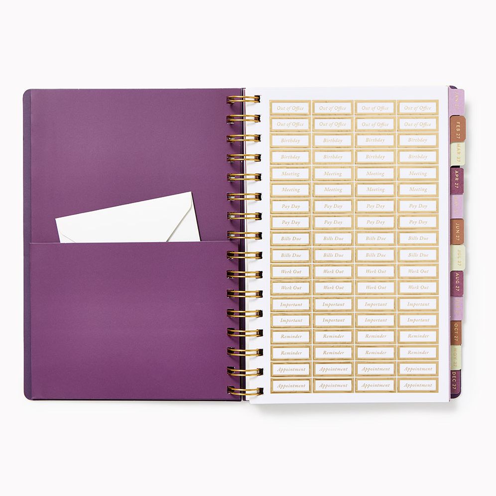 2027 Paper Source Color Grid Weekly Desk Planner