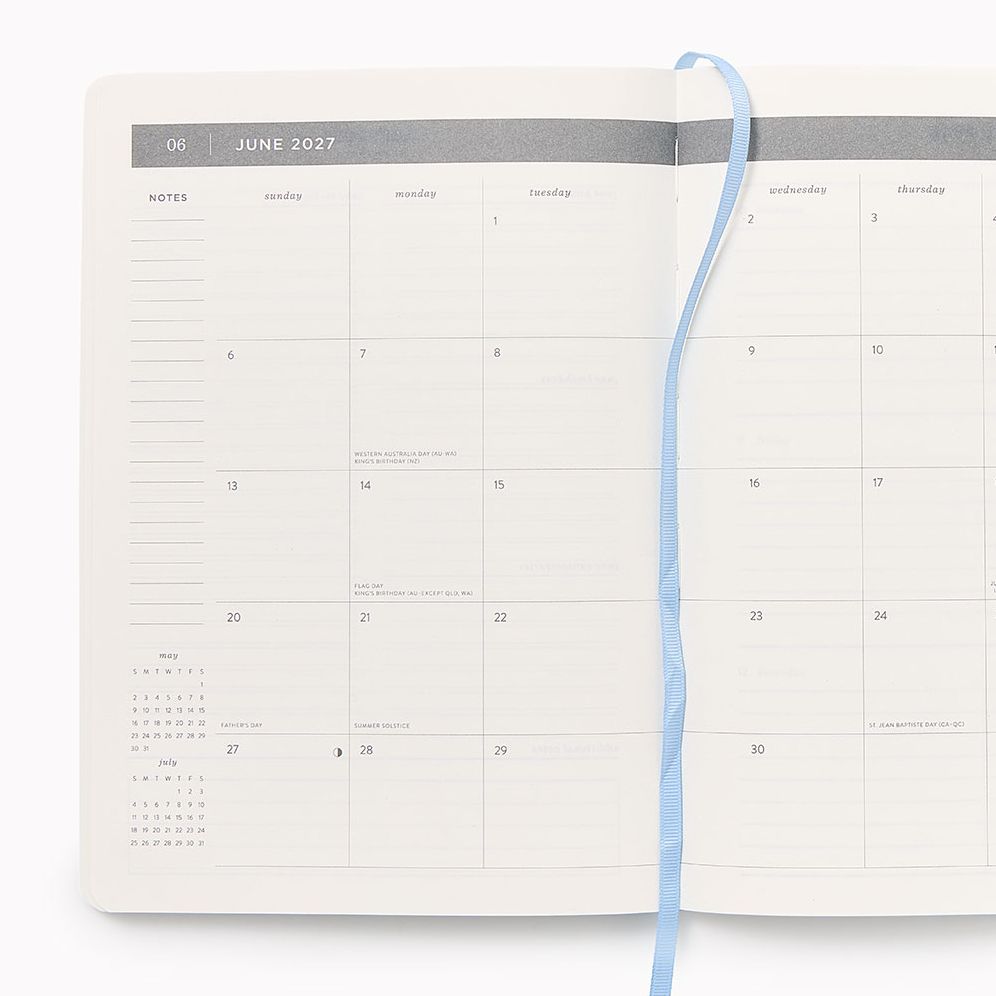 2027 Paper Source French Countryside Weekly Desk Planner