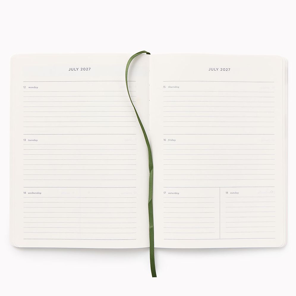 2027 Paper Source Tulip Lillies Weekly Desk Planner