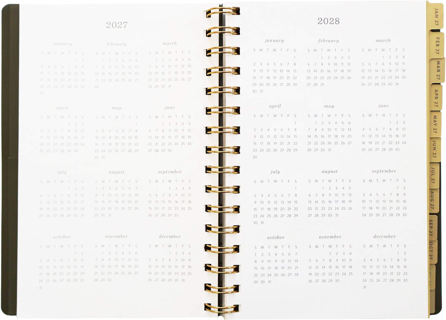 2027 Forage Pear Weekly Desk Planner