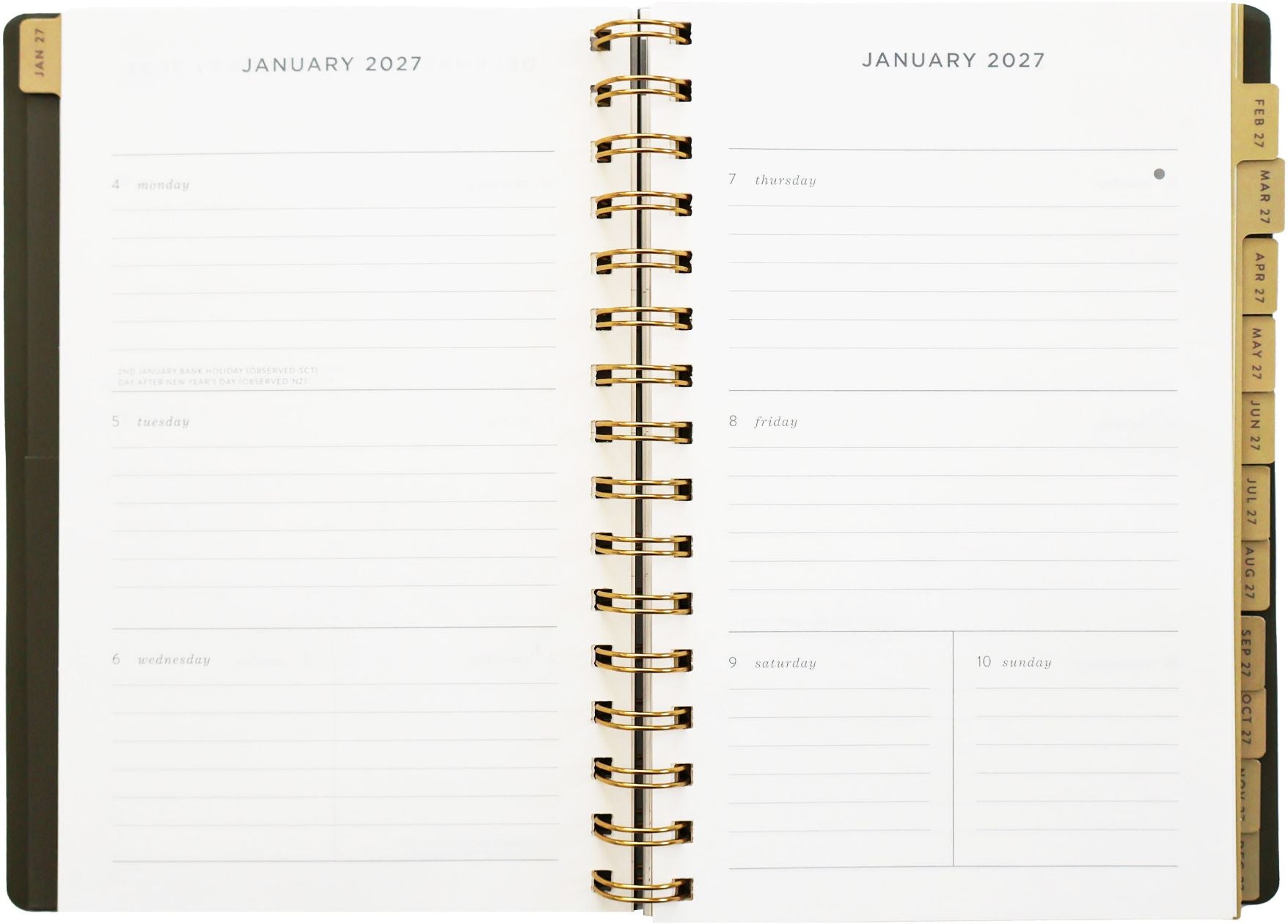 2027 Forage Pear Weekly Desk Planner
