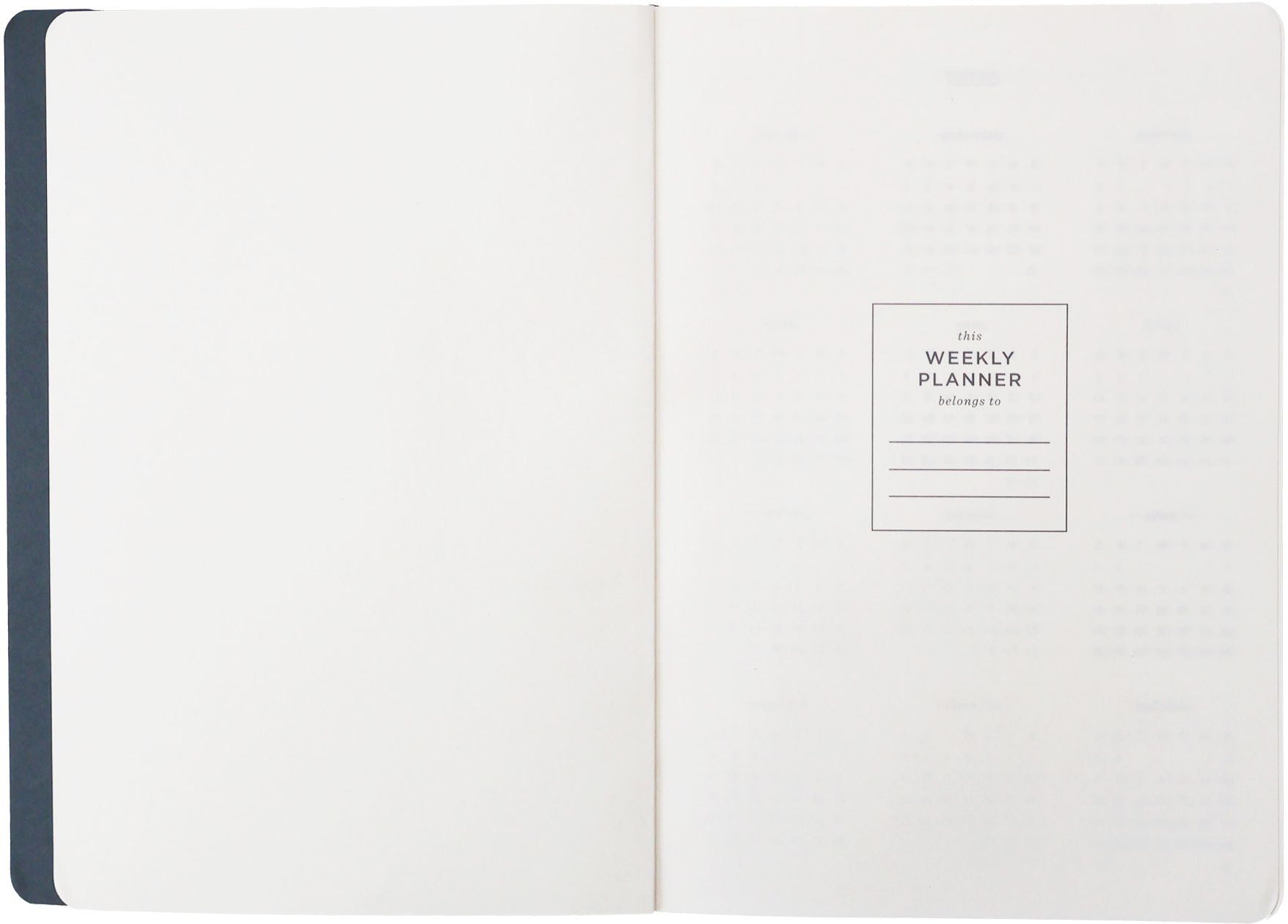 2027 Wavy Weeks Weekly Desk Planner