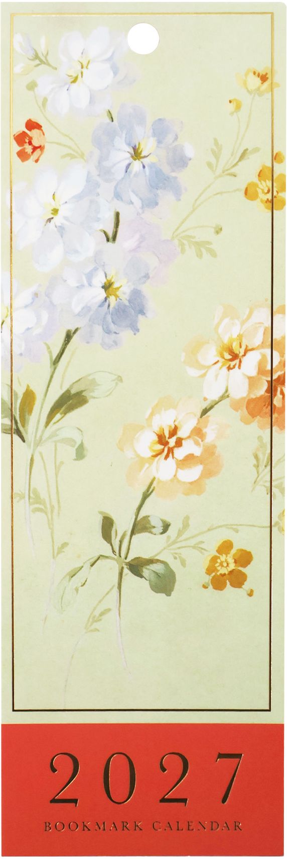 2027 Lush Garden Bookmark Calendar