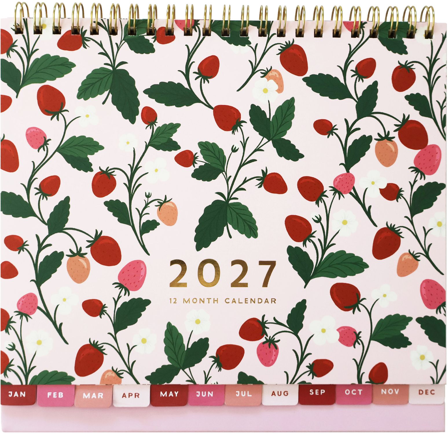 2027 Strawberry Gardens Desktop Calendar