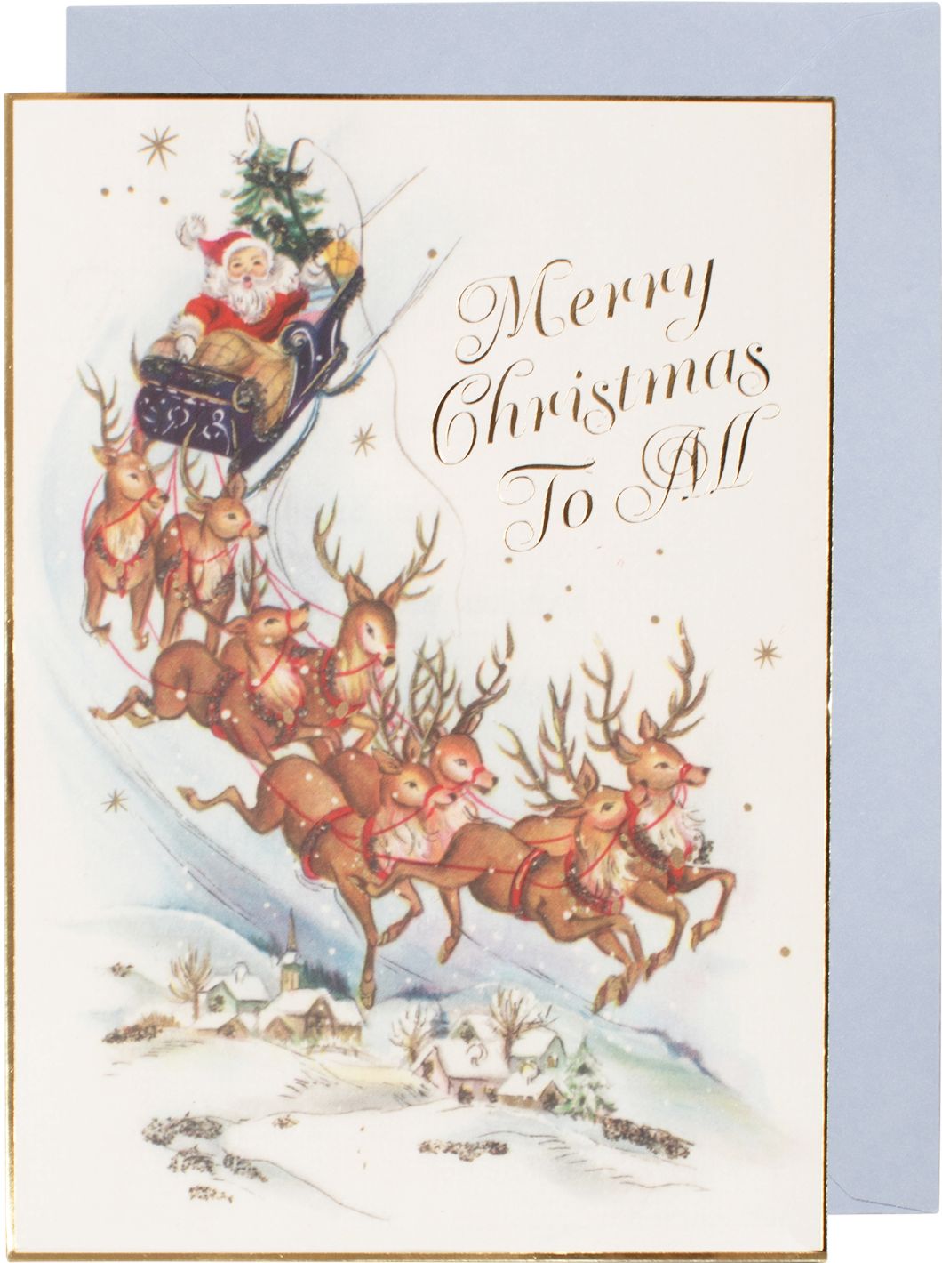 Santa's Sleigh Holiday Boxed Cards Set Of 16