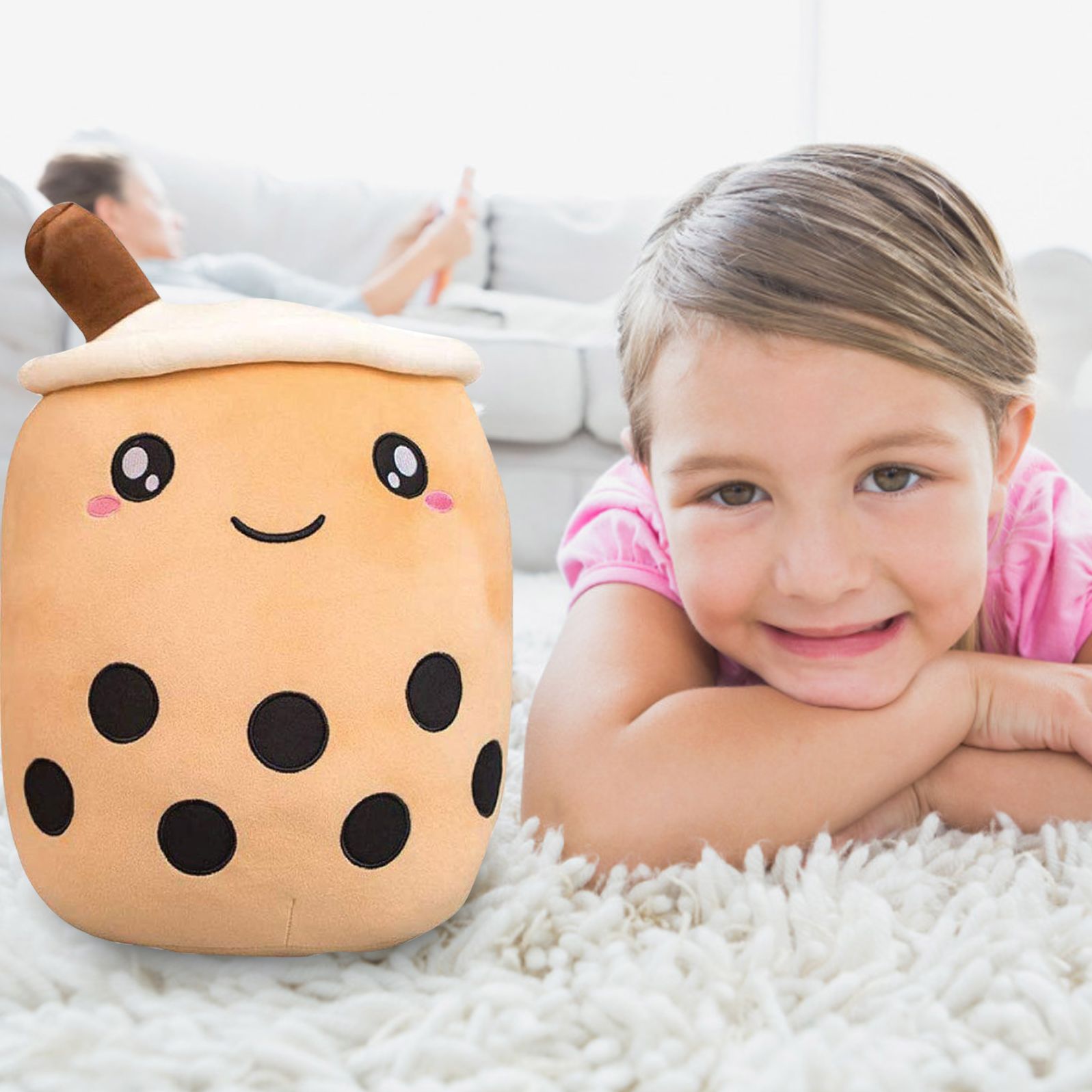 Pearl Boba Tea Mochi Plush