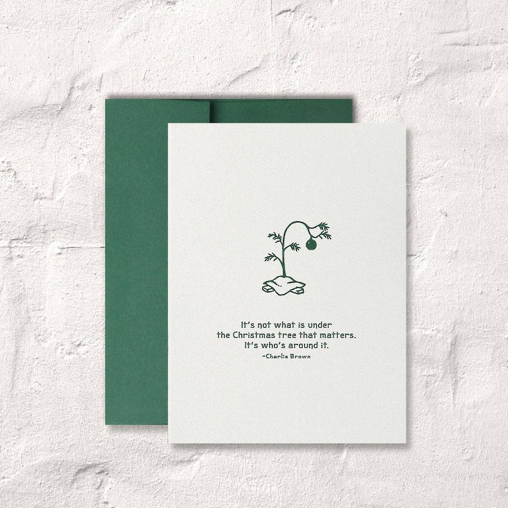 Under The Tree Christmas Card