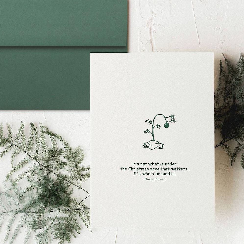 Under The Tree Christmas Card