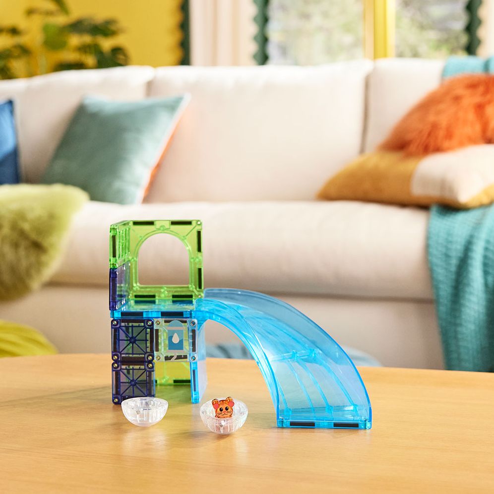 MAGNA-TILES® Hamster Ball 13-Piece Magnetic Construction Set, The Original Magnetic Building Brand