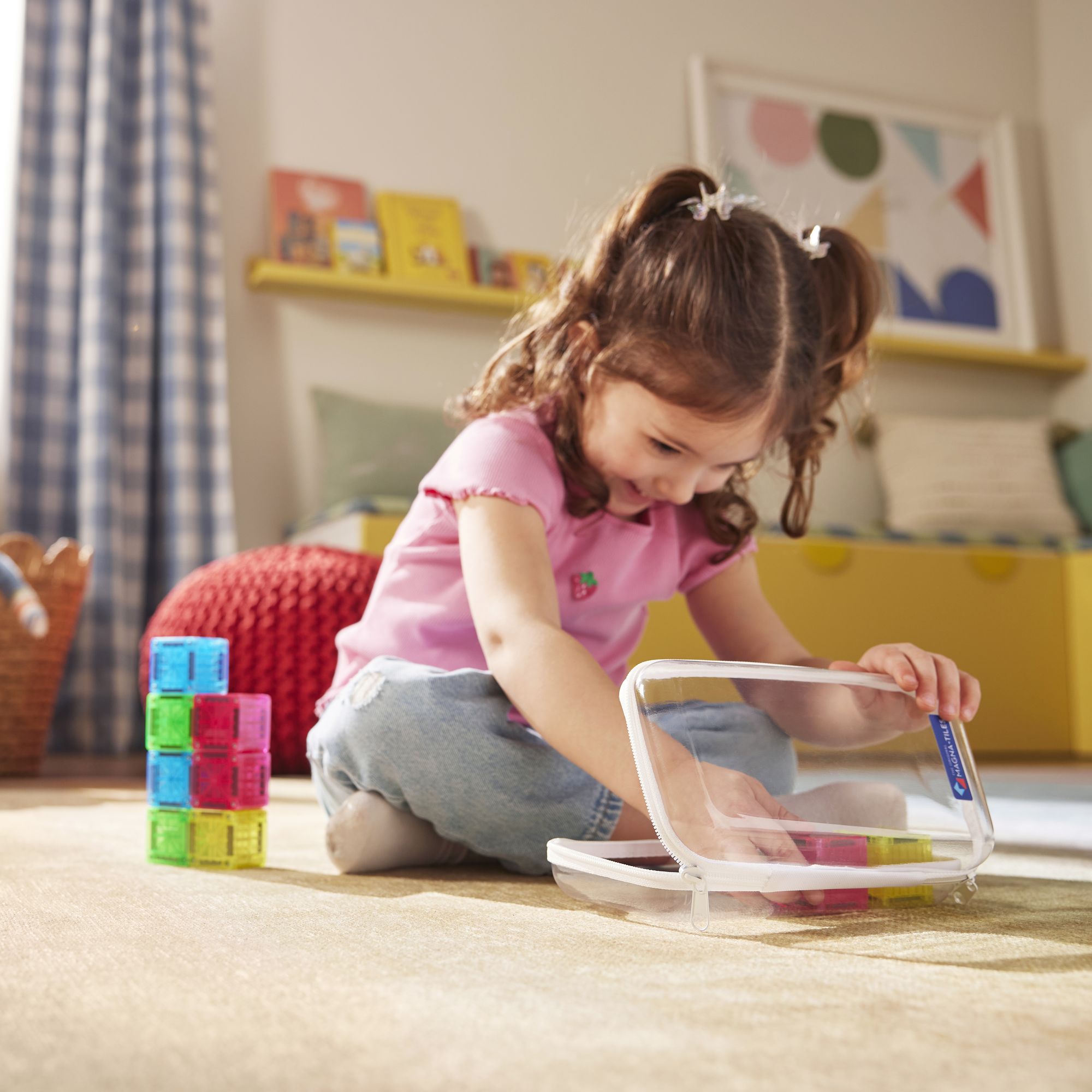 The Original MAGNA-TILES® microMAGS Cube Pack 9-Piece Magnetic Construction Set