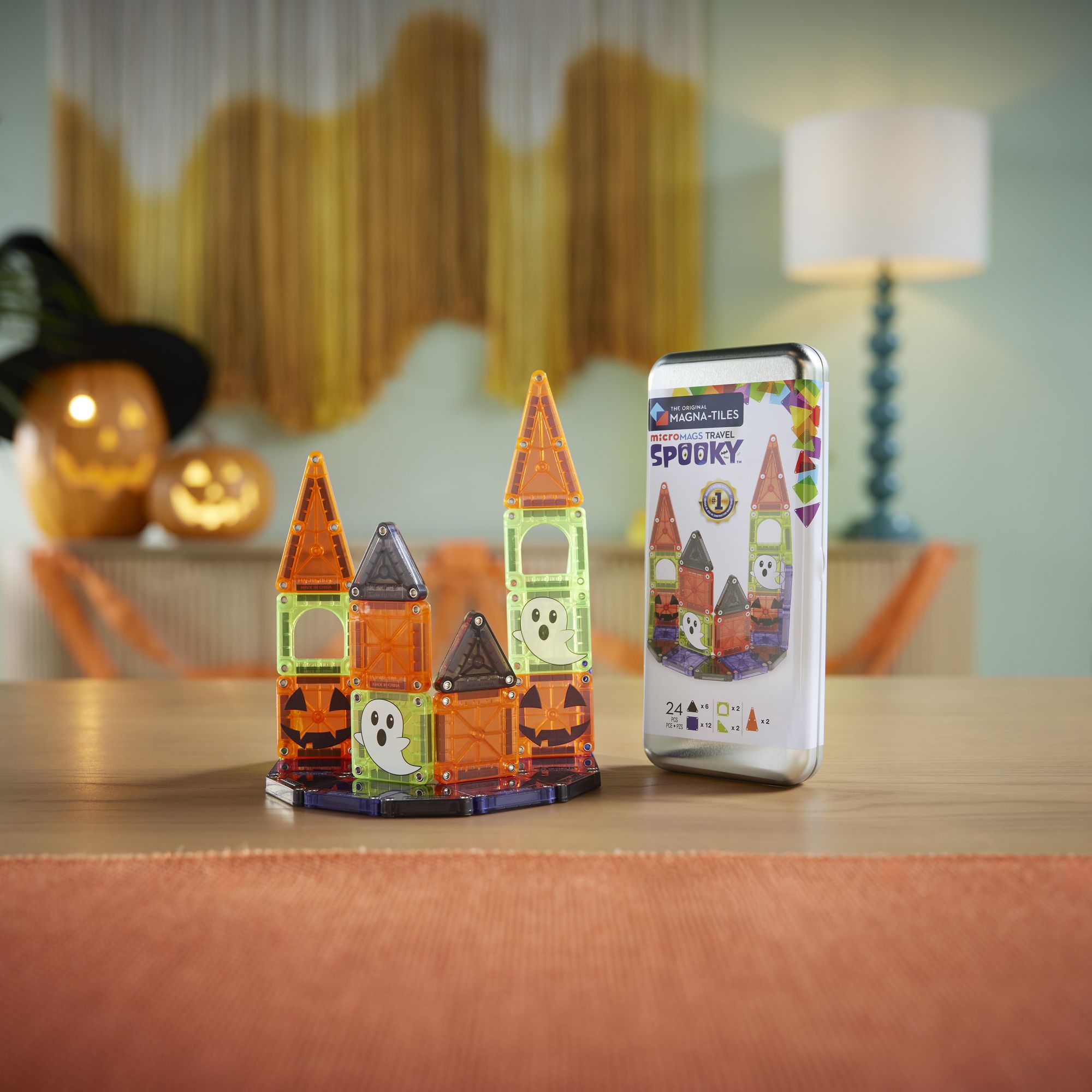 MAGNA-TILES microMAGS Spooky Travel Set 26-Piece Magnetic