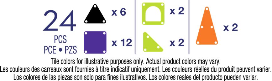MAGNA-TILES microMAGS Spooky Travel Set 26-Piece Magnetic