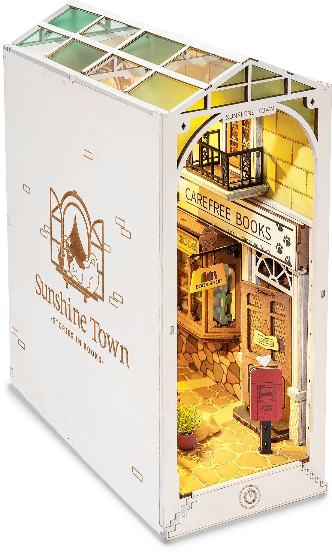 DIY Miniature Bookend: Sunshine Town | Paper Source