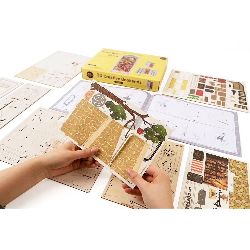 DIY Miniature Bookend: Sunshine Town | Paper Source