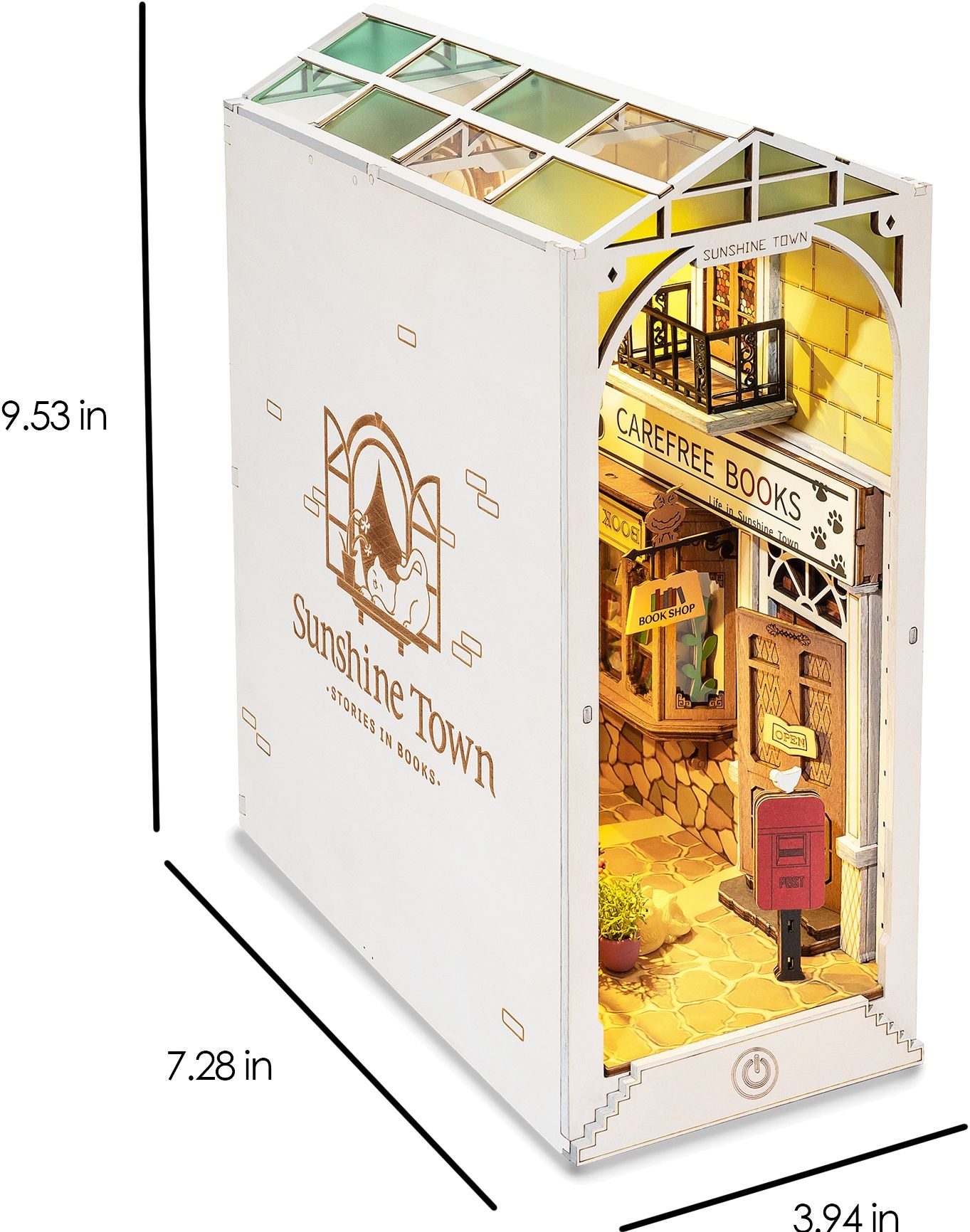 DIY Miniature Bookend: Sunshine Town