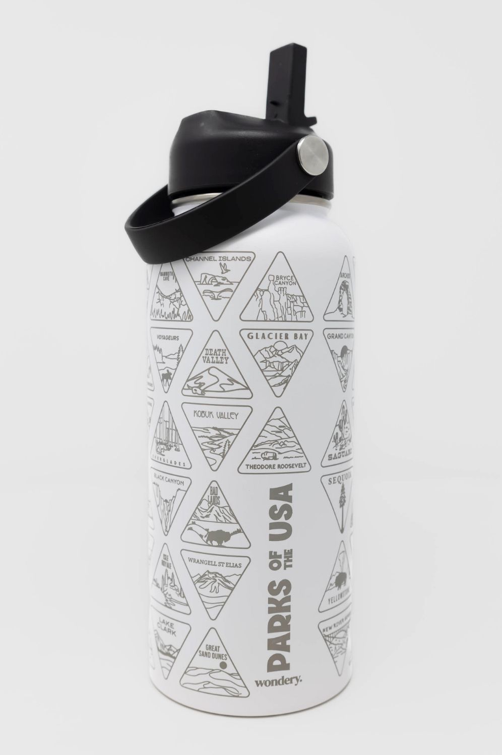 Parks of the US Bucket List Water Bottle