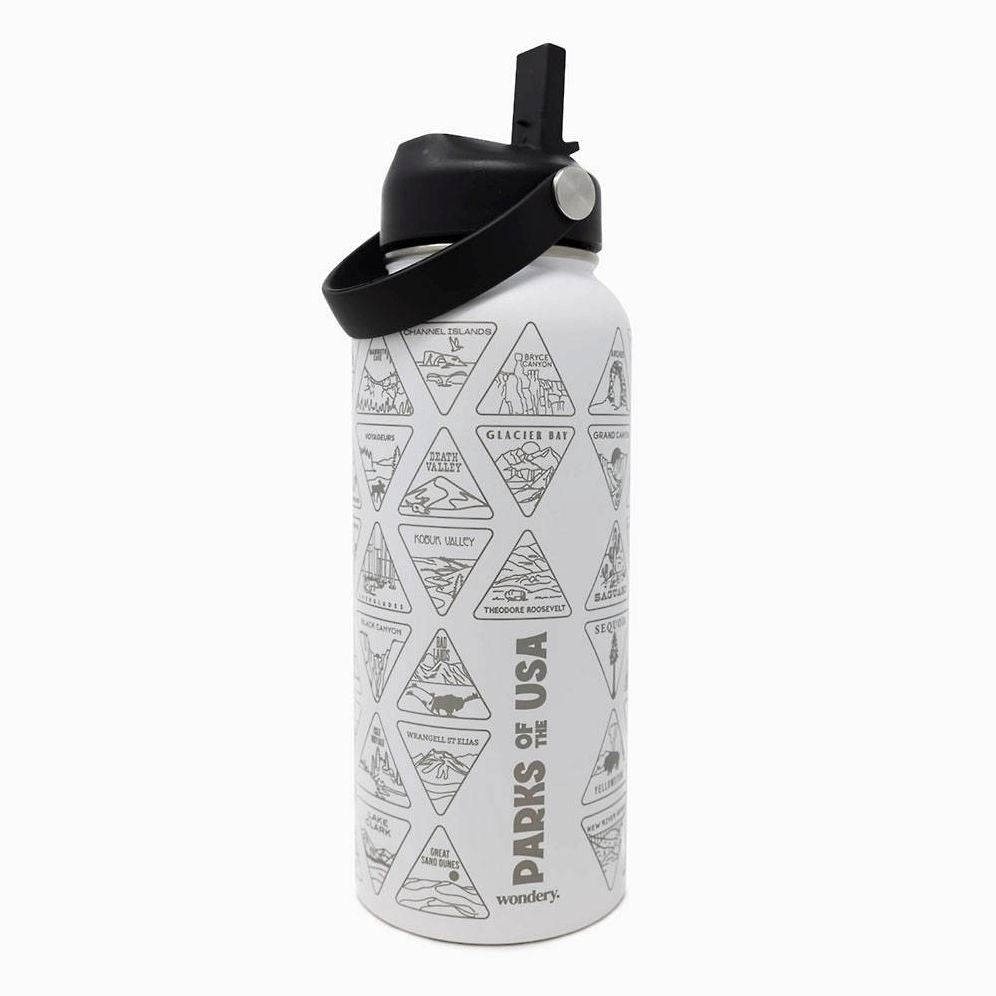 Parks of the US Bucket List Water Bottle
