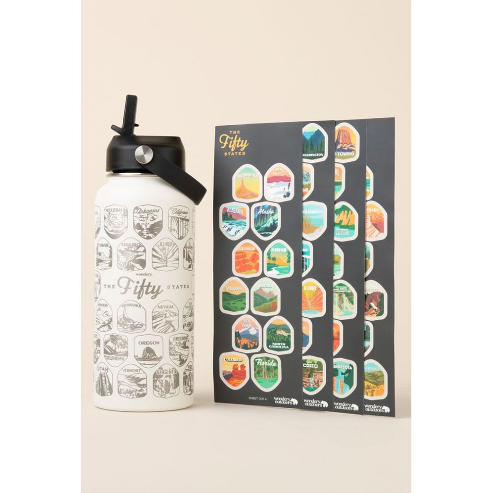 Fifty States Bucket List Bottle