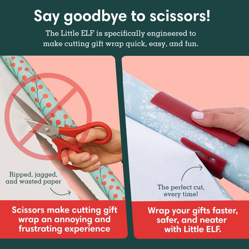 Little ELF Gift Red Wrap Cutter