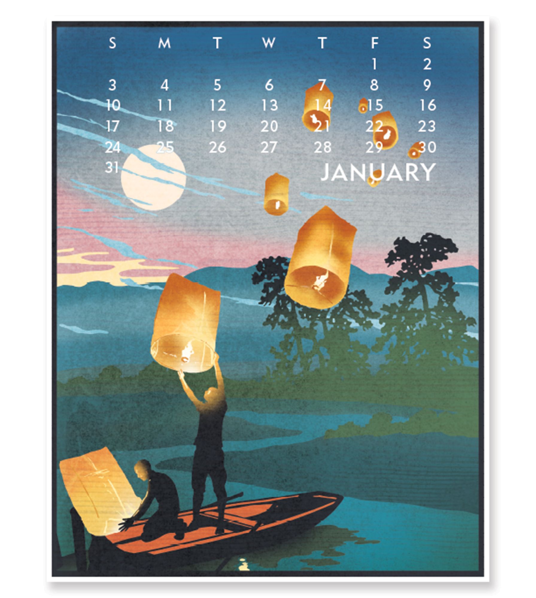 2027 Linnea Design Poster Calendar | Paper Source