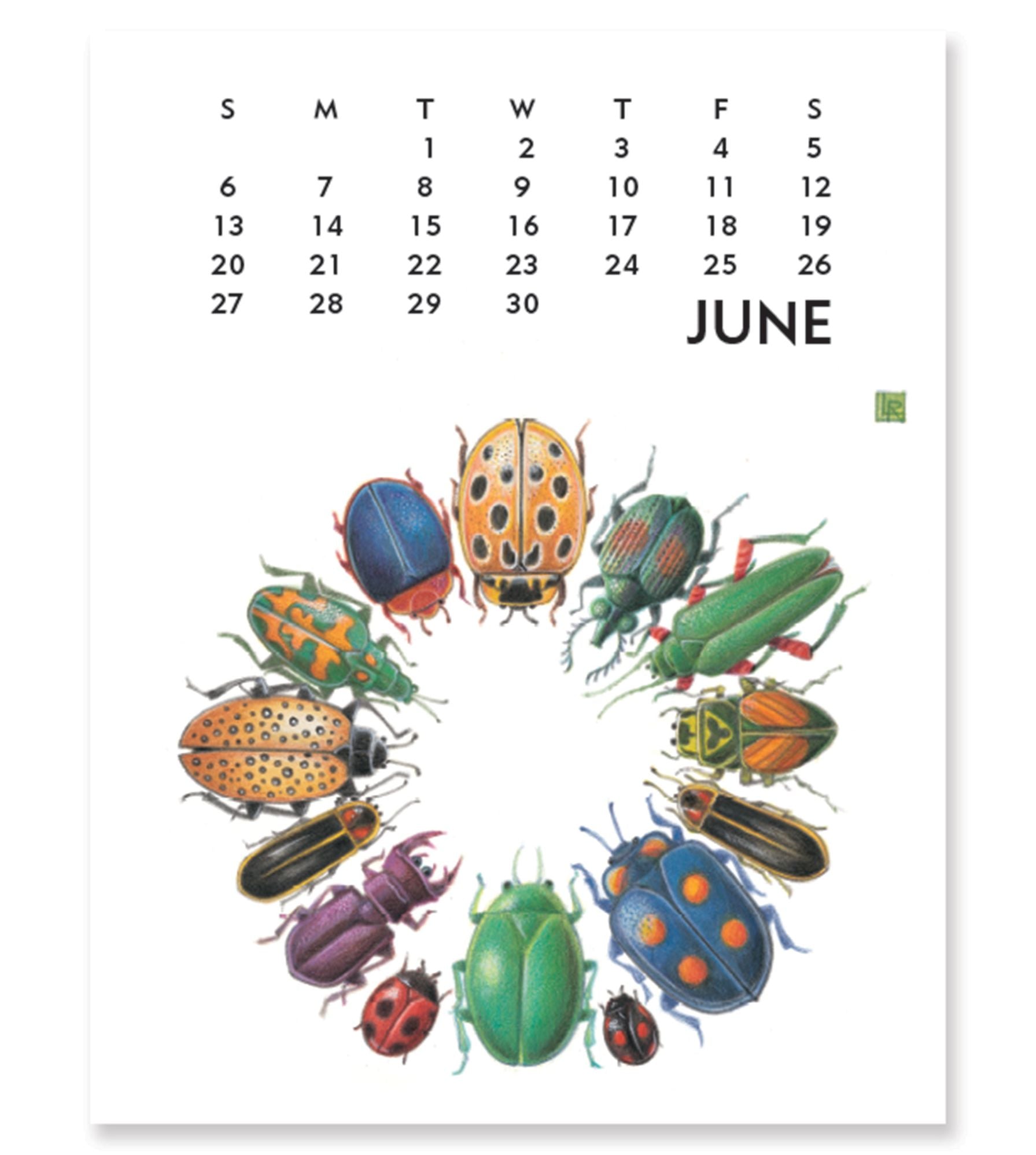 2027 Linnea Design Desktop Calendar