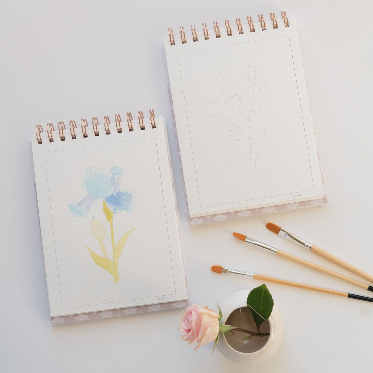 Flowers Watercolor Workbook