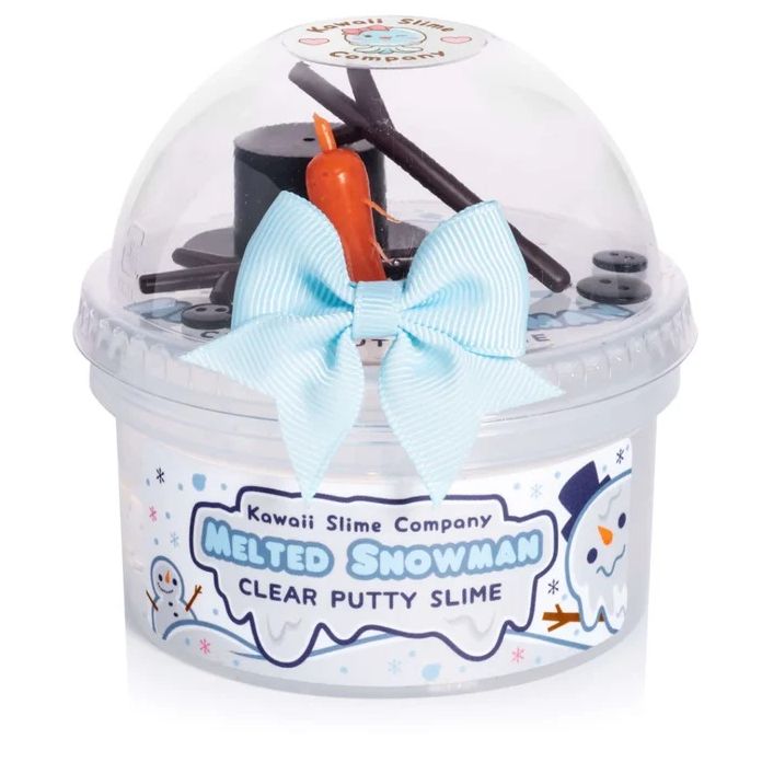 Melted Snowman Clear Putty Signature Dome¿ Slime