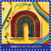Rainbow Quilling DIY Kit, June 2026 kit of the month.