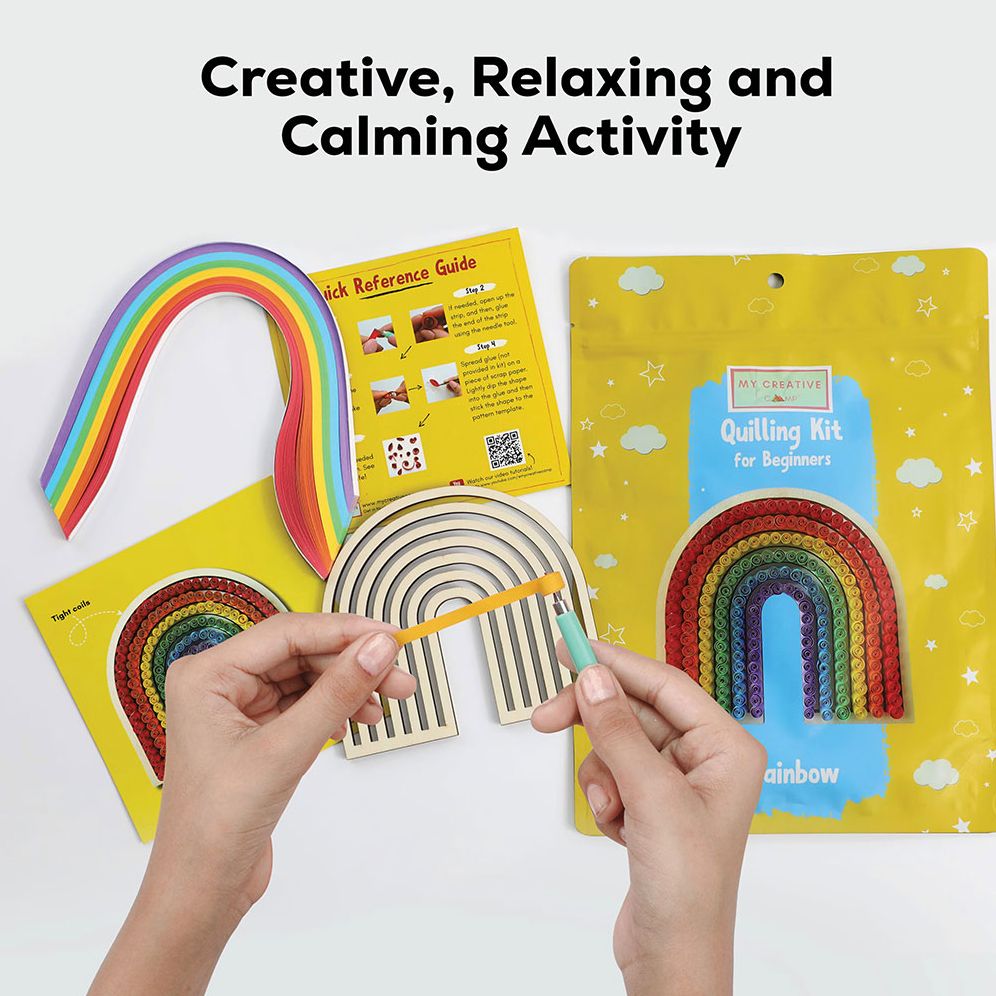 Rainbow Paper Quilling Craft Kit