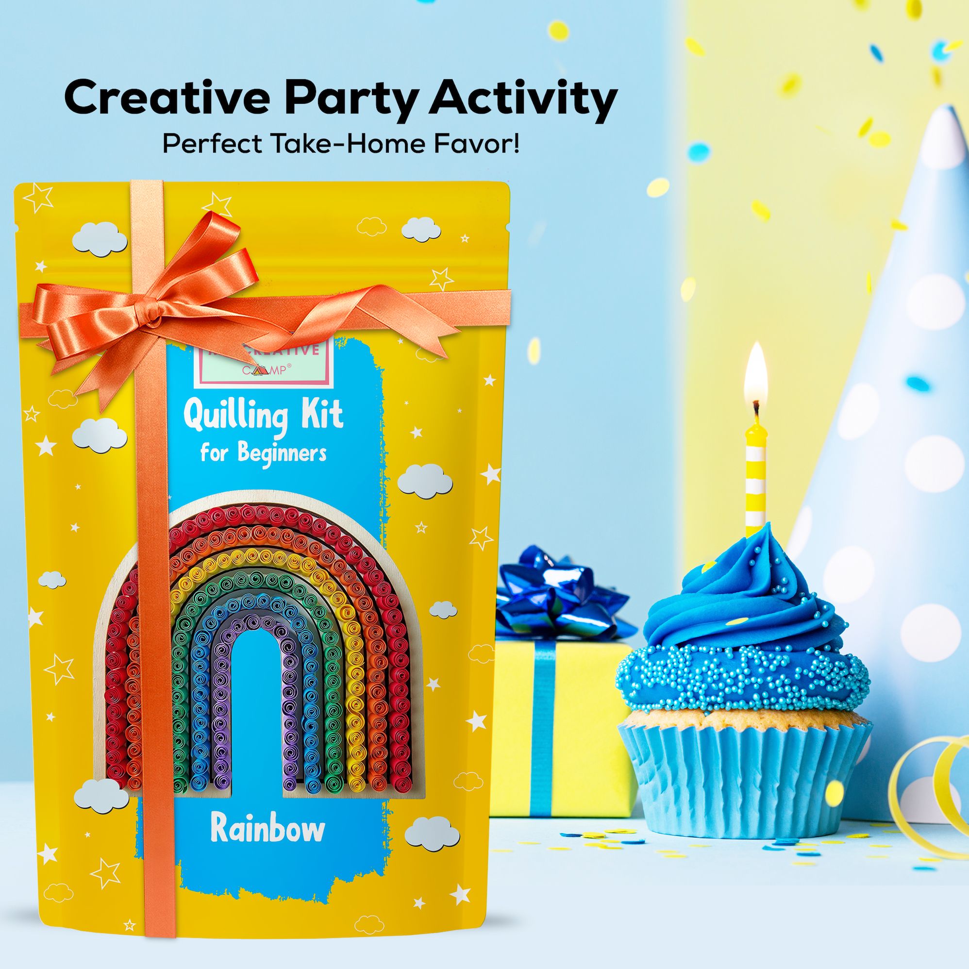 Rainbow Paper Quilling Craft Kit