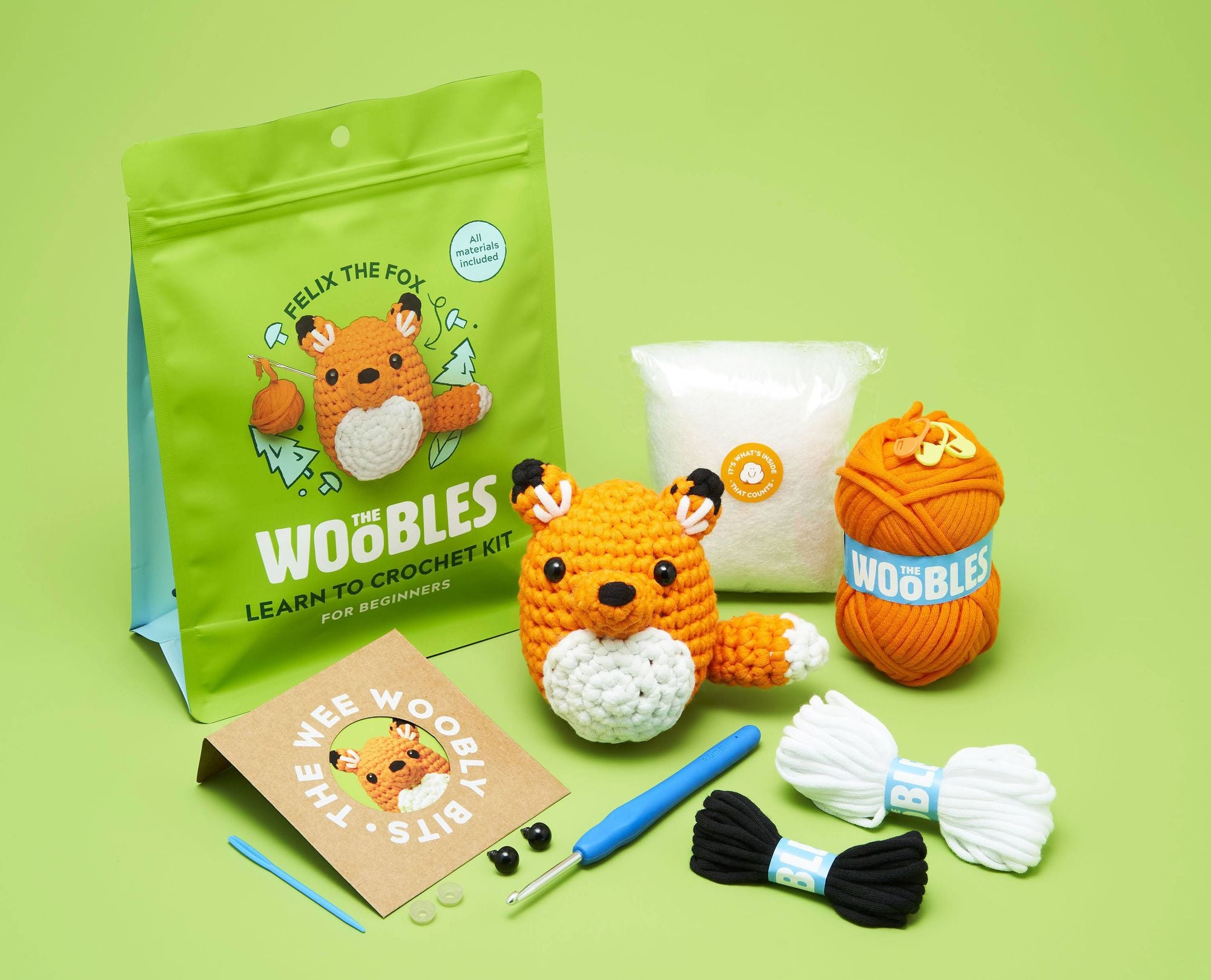 Felix the Fox, The Woobles Beginner Crochet Kit