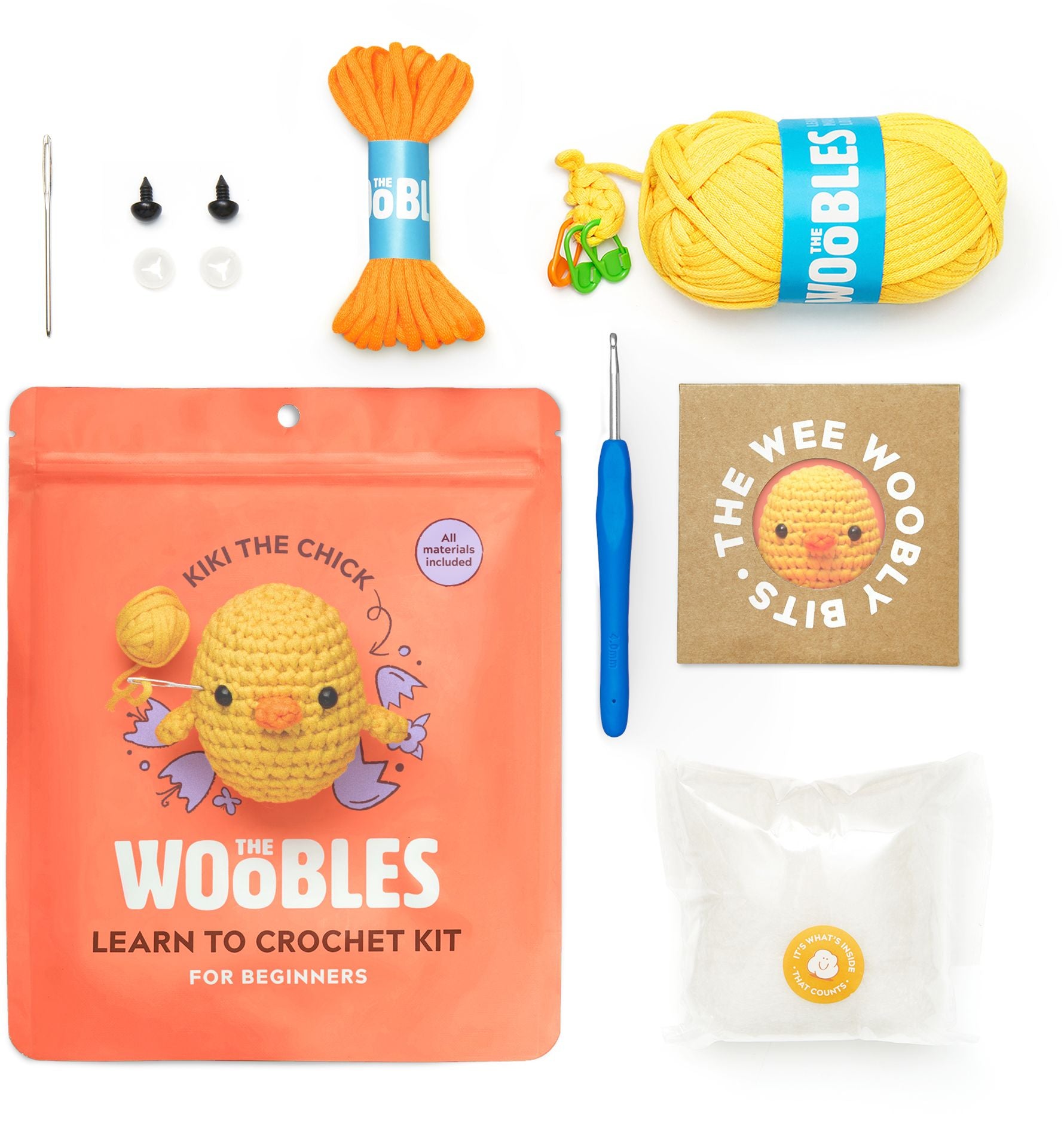 Kiki the Chick, The Woobles, Chick learn to Crochet kit | Paper Source