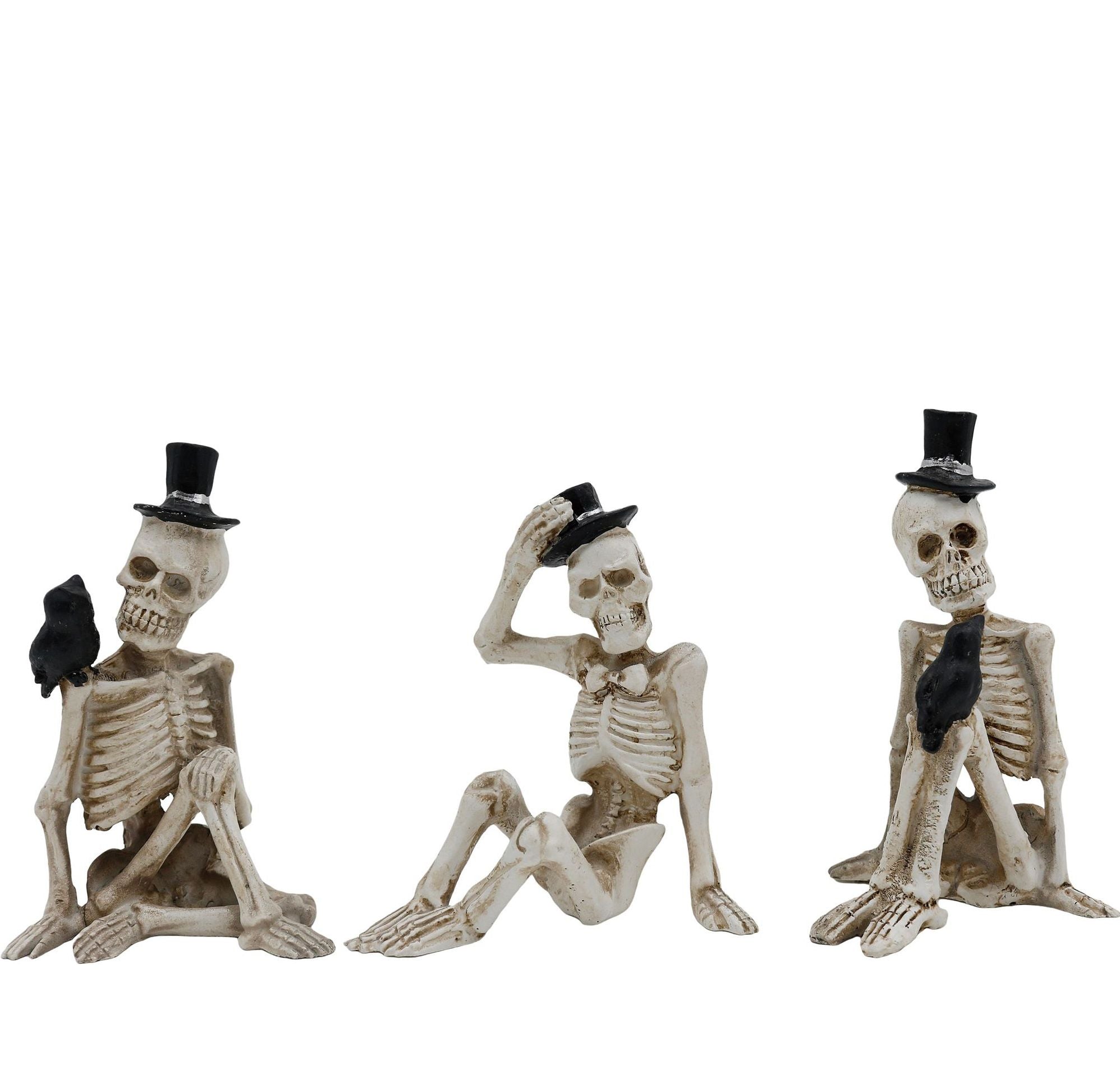 Mini Skeletons with Hats 3 Ass't Styles