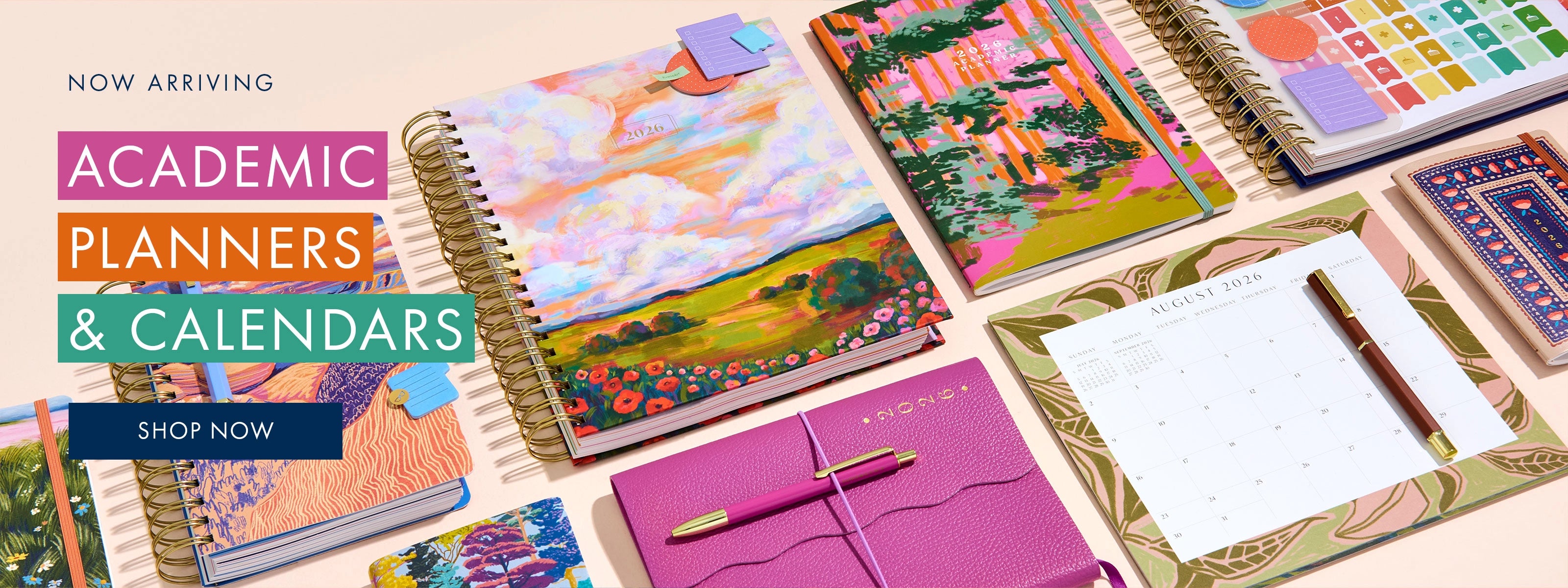 Shop new academic planners and calendars.